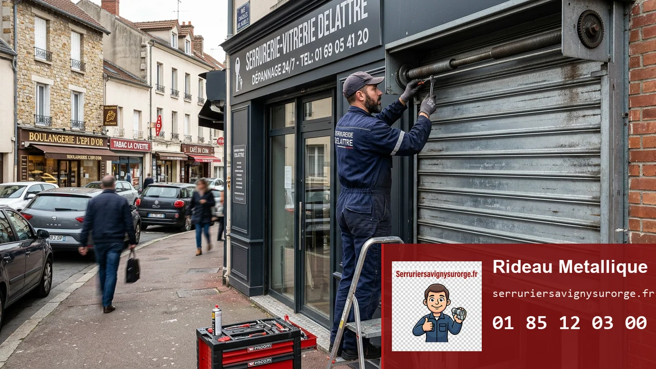 Rideau métallique en panne à Savigny-sur-Orge : causes, dépannage et prix